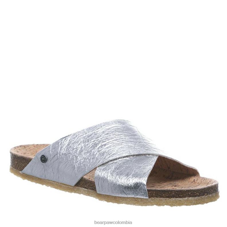 BEARPAW 8B2H505 sandalias plata mujer piña
