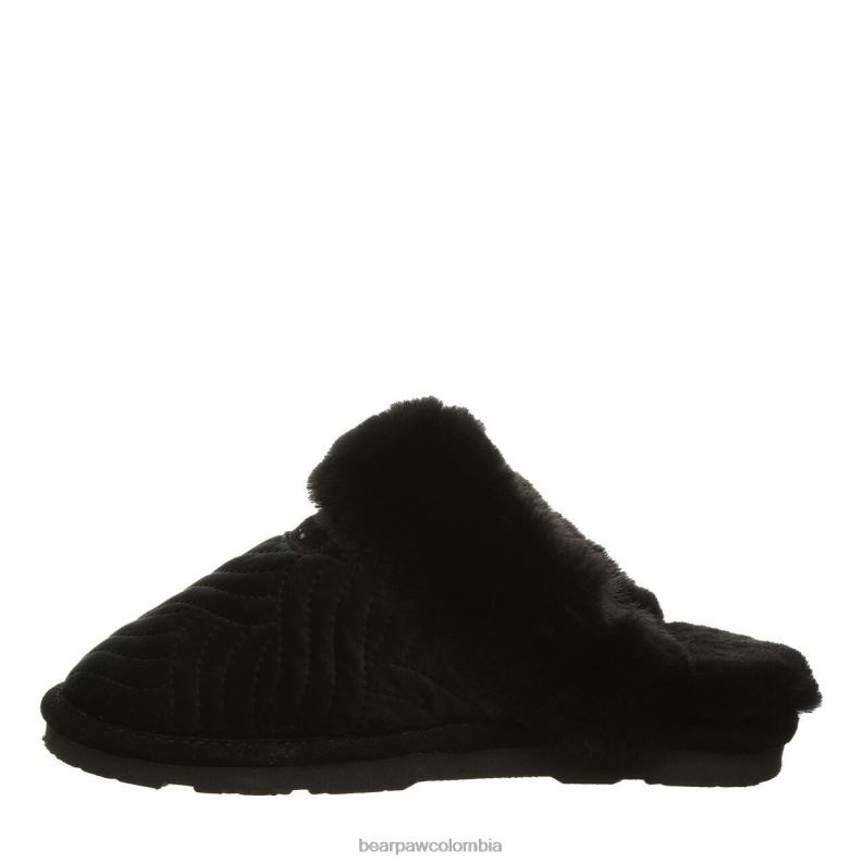 BEARPAW 8B2H310 zapatillas terciopelo negro mujer effie
