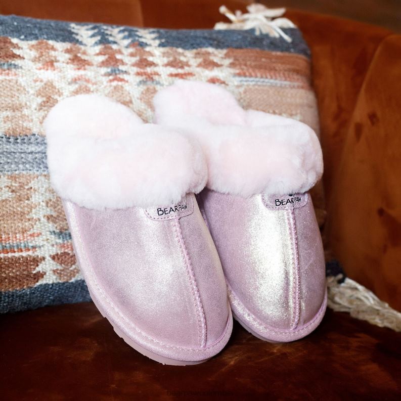 BEARPAW 8B2H315 zapatillas brillo rosa mujer loki exótico