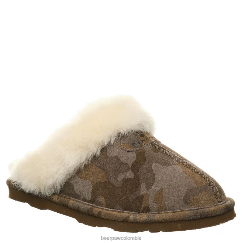 BEARPAW 8B2H316 zapatillas camuflaje terrestre mujer loki exótico