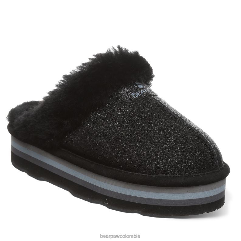 BEARPAW 8B2H320 zapatillas caviar negro mujer retro loki