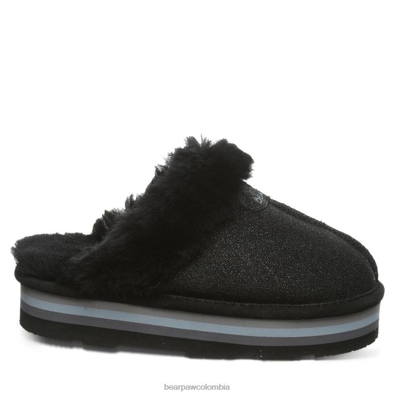 BEARPAW 8B2H320 zapatillas caviar negro mujer retro loki