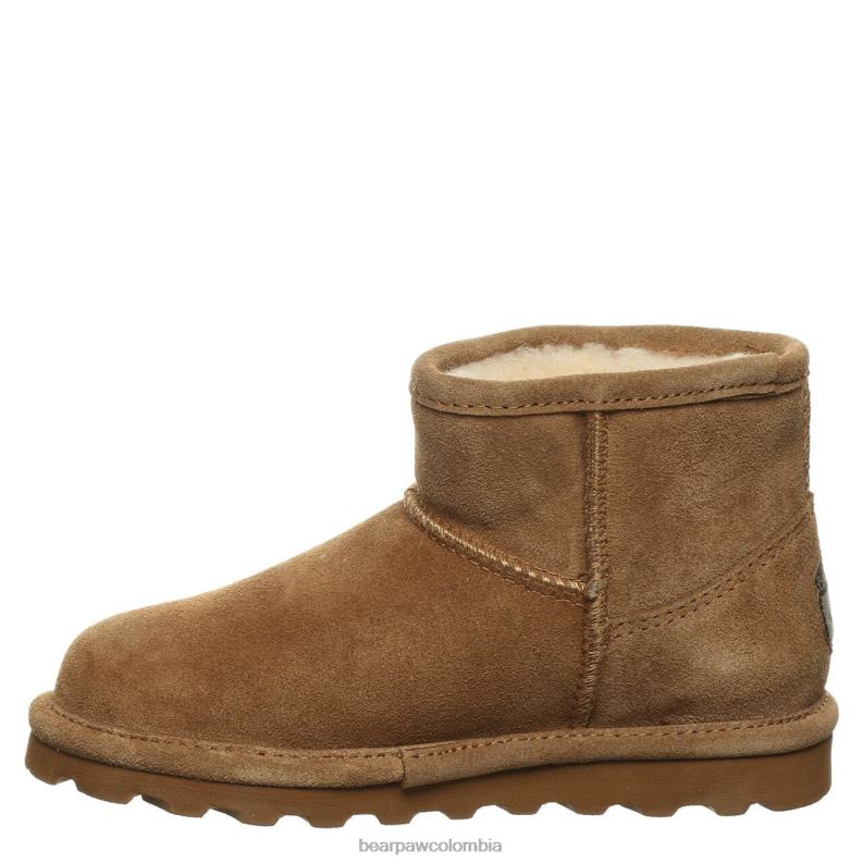 BEARPAW 8B2H566 botas nuez dura niños juventud alyssa