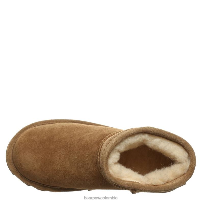 BEARPAW 8B2H566 botas nuez dura niños juventud alyssa