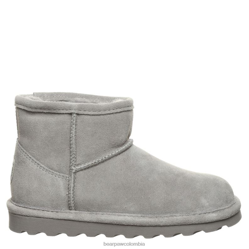 BEARPAW 8B2H567 botas niebla gris niños juventud alyssa