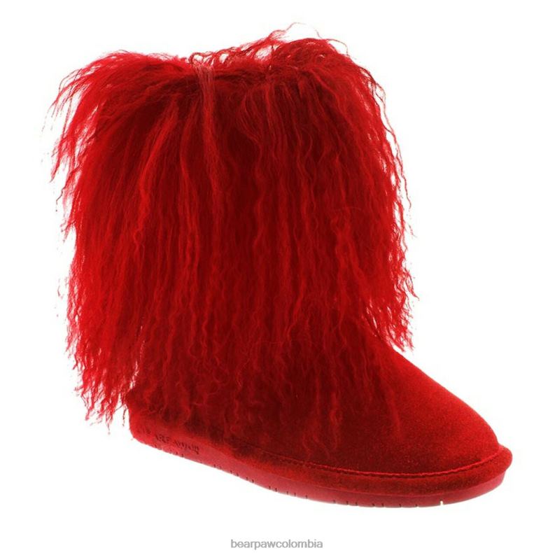 BEARPAW 8B2H580 botas rojo niños abucheo juventud