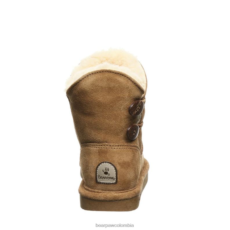 BEARPAW 8B2H582 botas nuez dura niños juventud rosalina