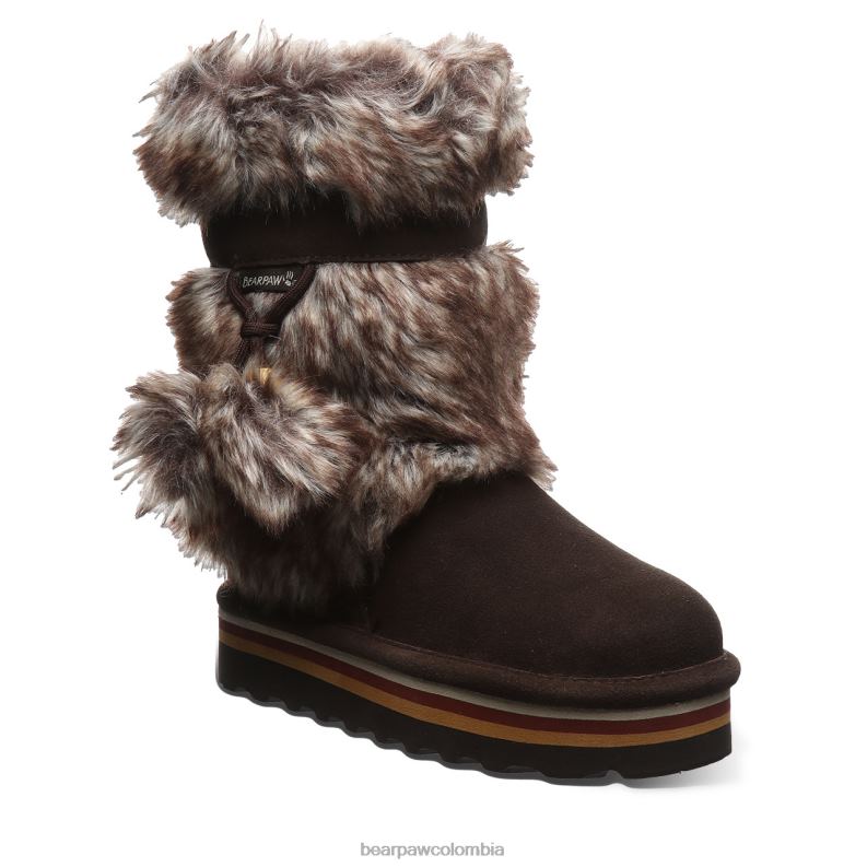 BEARPAW 8B2H596 botas chocolate niños retro tama juvenil