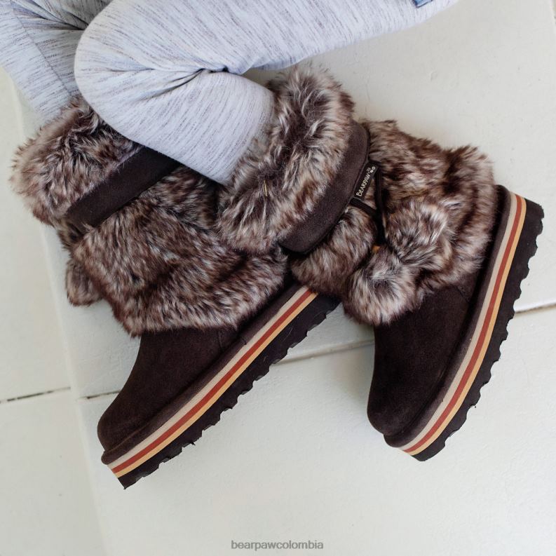 BEARPAW 8B2H596 botas chocolate niños retro tama juvenil