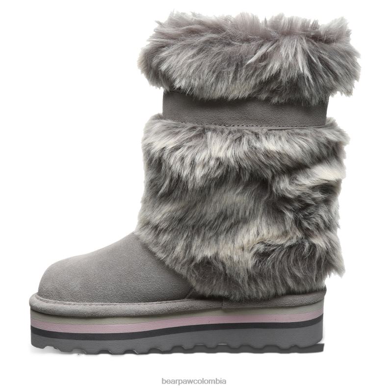 BEARPAW 8B2H597 botas niebla gris niños retro tama juvenil