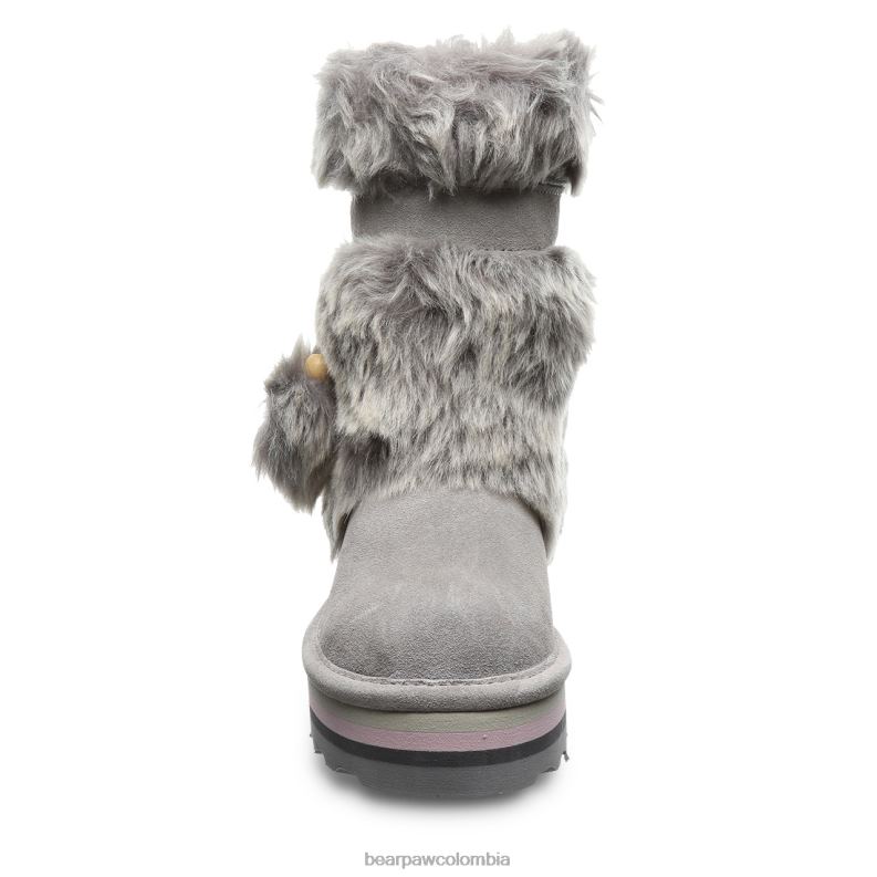 BEARPAW 8B2H597 botas niebla gris niños retro tama juvenil