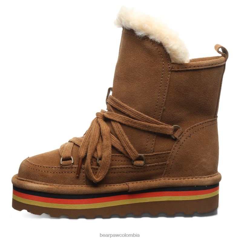 BEARPAW 8B2H598 botas nuez dura niños retro mondi juvenil