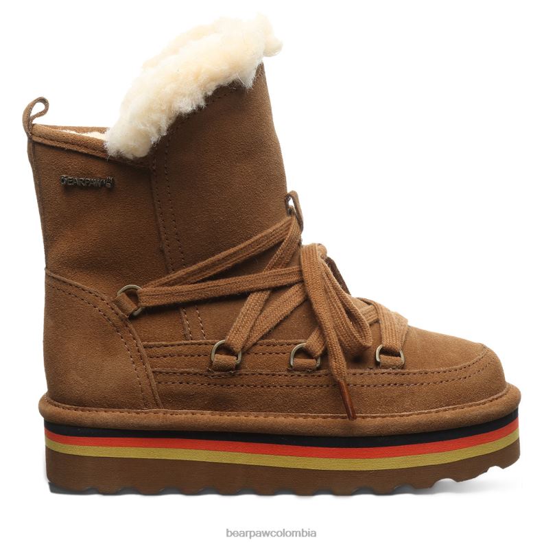 BEARPAW 8B2H598 botas nuez dura niños retro mondi juvenil