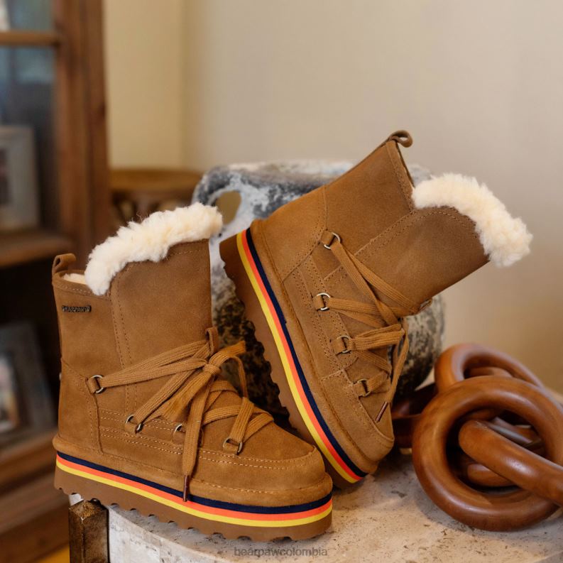 BEARPAW 8B2H598 botas nuez dura niños retro mondi juvenil