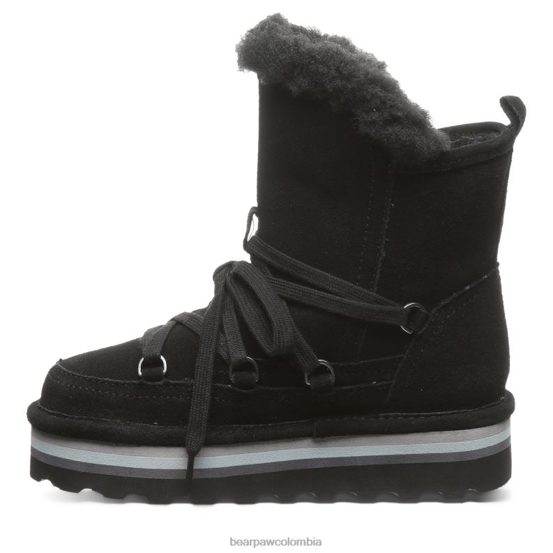 BEARPAW 8B2H599 botas negro niños retro mondi juvenil