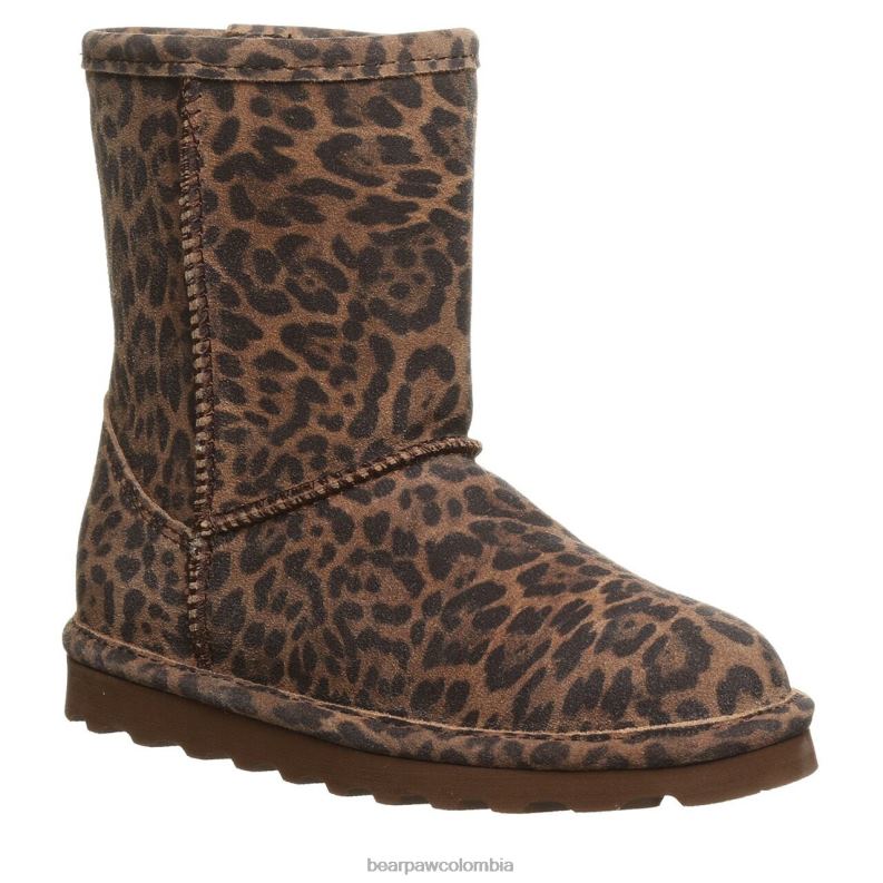 BEARPAW 8B2H601 botas leopardo niños elle juventud exótica