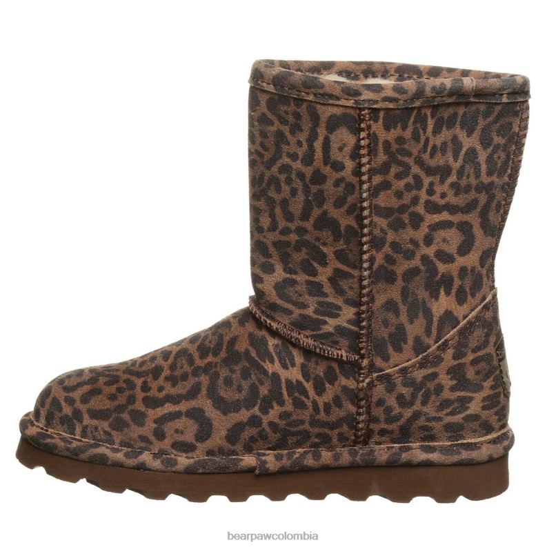 BEARPAW 8B2H601 botas leopardo niños elle juventud exótica