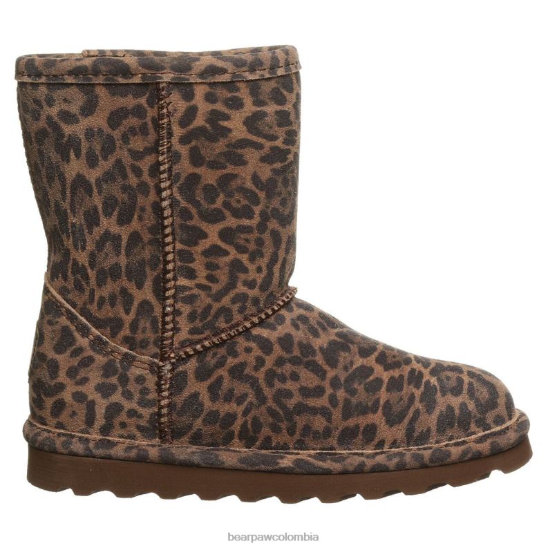 BEARPAW 8B2H601 botas leopardo niños elle juventud exótica