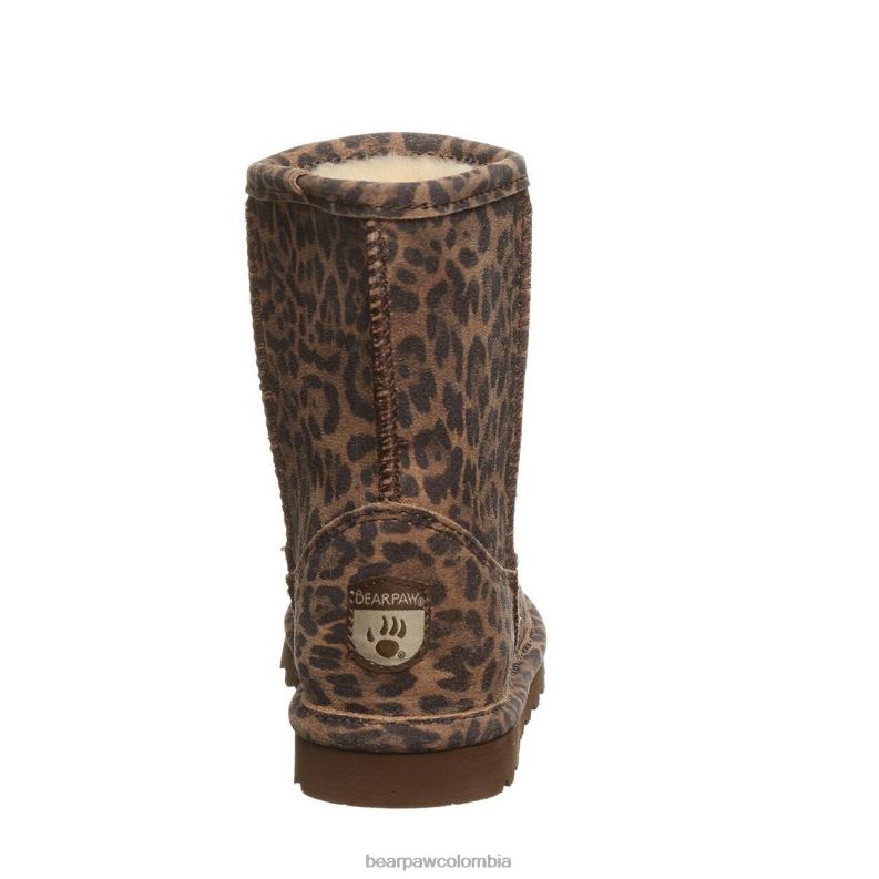 BEARPAW 8B2H601 botas leopardo niños elle juventud exótica
