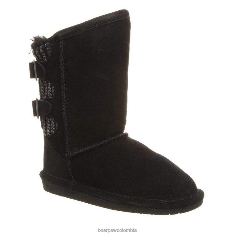 BEARPAW 8B2H607 botas negro nunca mojado niños juventud boshie