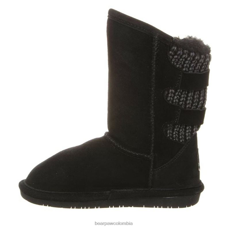 BEARPAW 8B2H607 botas negro nunca mojado niños juventud boshie