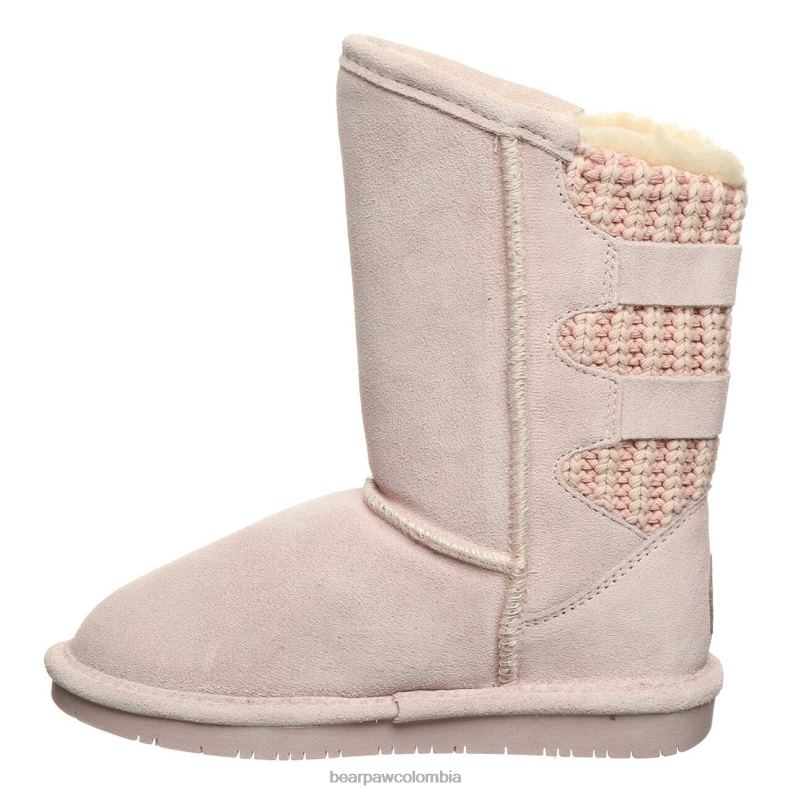 BEARPAW 8B2H608 botas Rosa palido niños juventud boshie