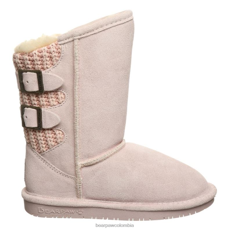 BEARPAW 8B2H608 botas Rosa palido niños juventud boshie