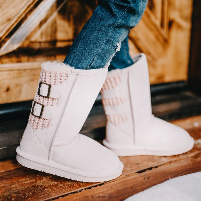 BEARPAW 8B2H608 botas Rosa palido niños juventud boshie