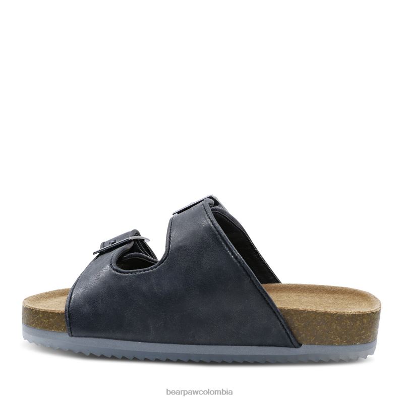 BEARPAW 8B2H620 sandalias negro niños juventud de brooklyn