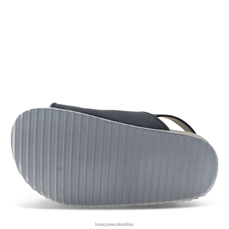 BEARPAW 8B2H621 sandalias negro niños niño de brooklyn