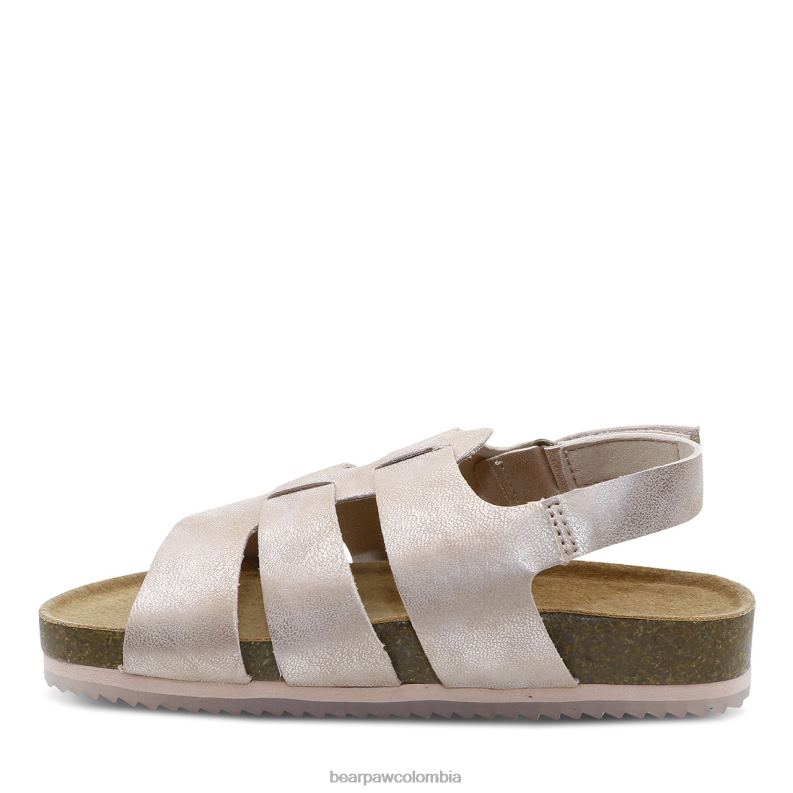 BEARPAW 8B2H622 sandalias rosa niños juventud zaidee