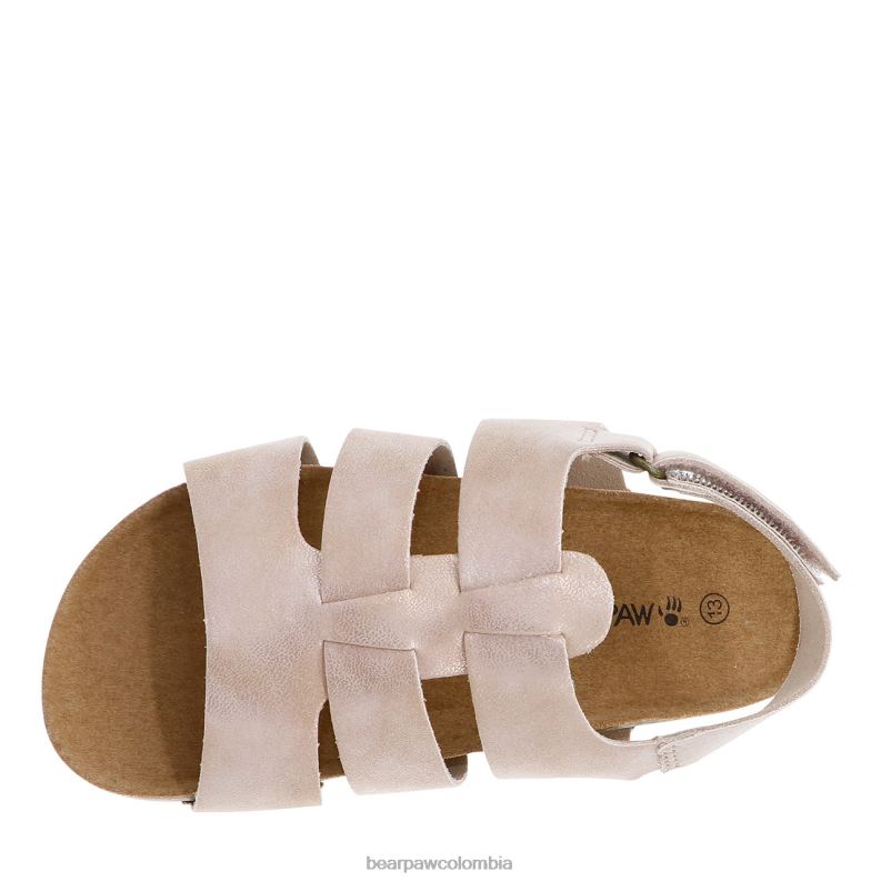 BEARPAW 8B2H622 sandalias rosa niños juventud zaidee