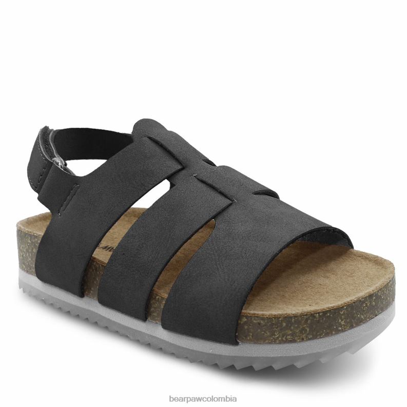 BEARPAW 8B2H623 sandalias negro niños niño zaidee