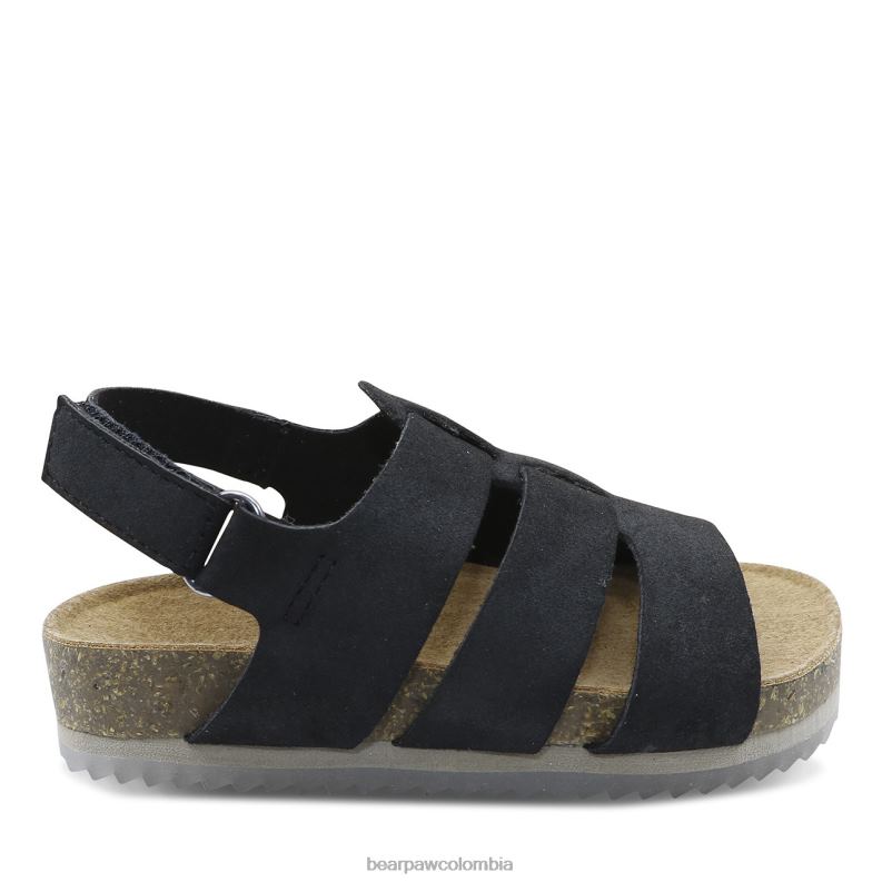BEARPAW 8B2H623 sandalias negro niños niño zaidee