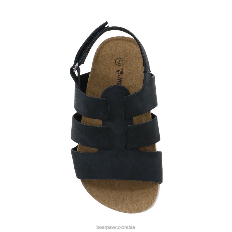 BEARPAW 8B2H623 sandalias negro niños niño zaidee