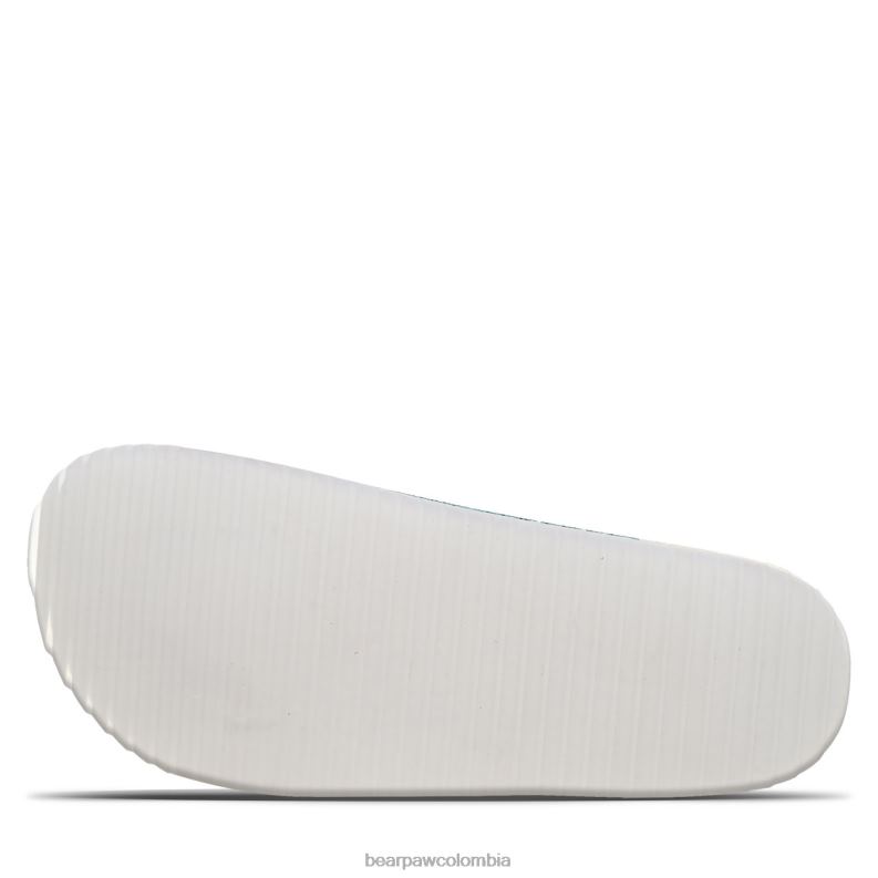 BEARPAW 8B2H624 sandalias verde azulado niños juventud de brooklyn