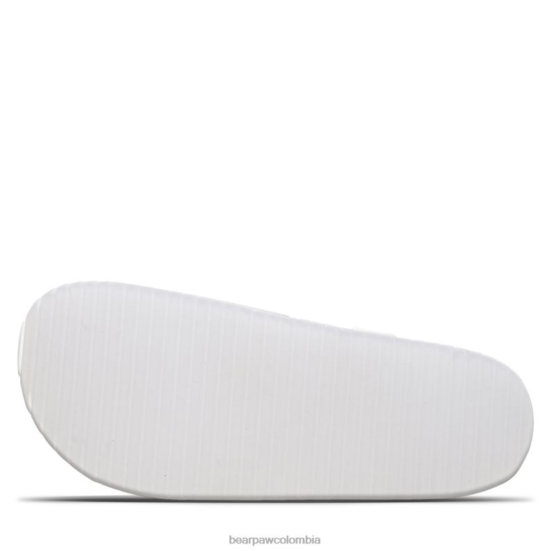 BEARPAW 8B2H625 sandalias blanco metalizado niños juventud de brooklyn