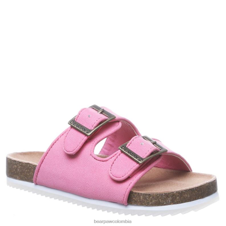 BEARPAW 8B2H628 sandalias rosa caramelo niños juventud de brooklyn
