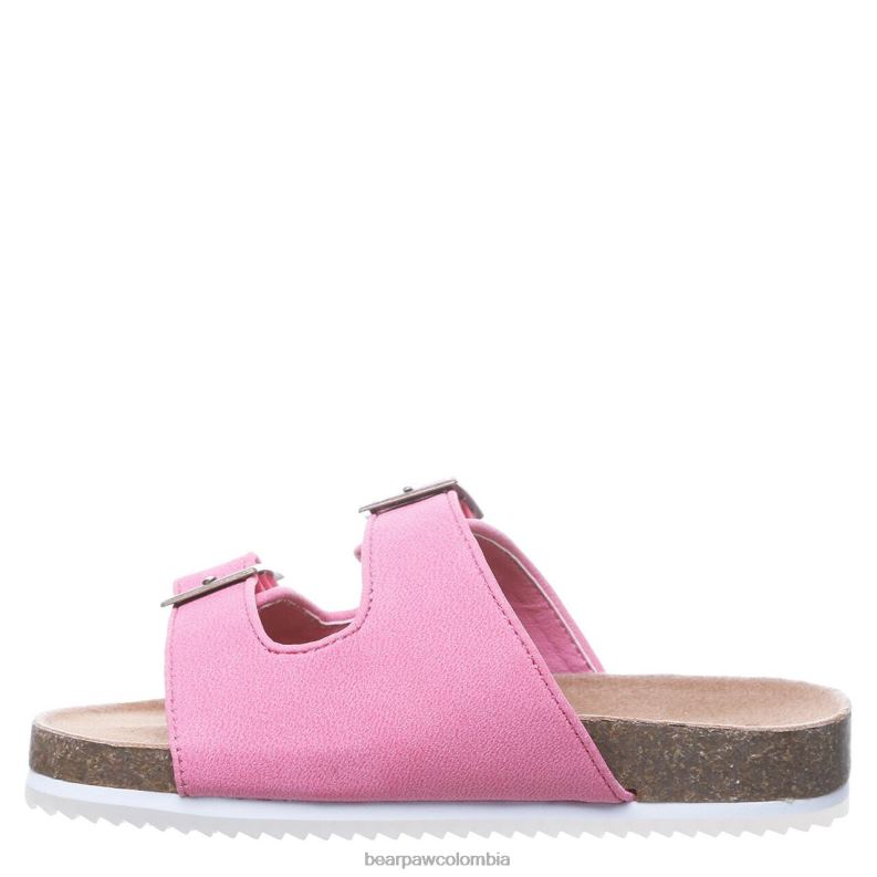 BEARPAW 8B2H628 sandalias rosa caramelo niños juventud de brooklyn
