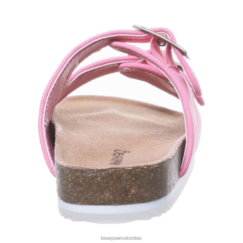 BEARPAW 8B2H628 sandalias rosa caramelo niños juventud de brooklyn