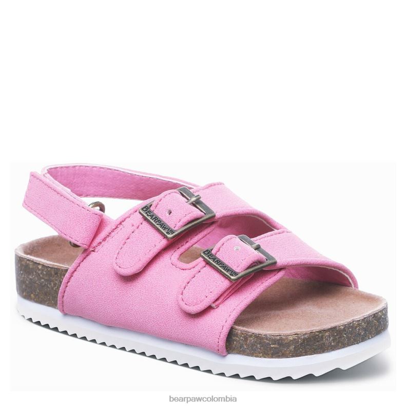 BEARPAW 8B2H630 sandalias rosa caramelo niños niño de brooklyn