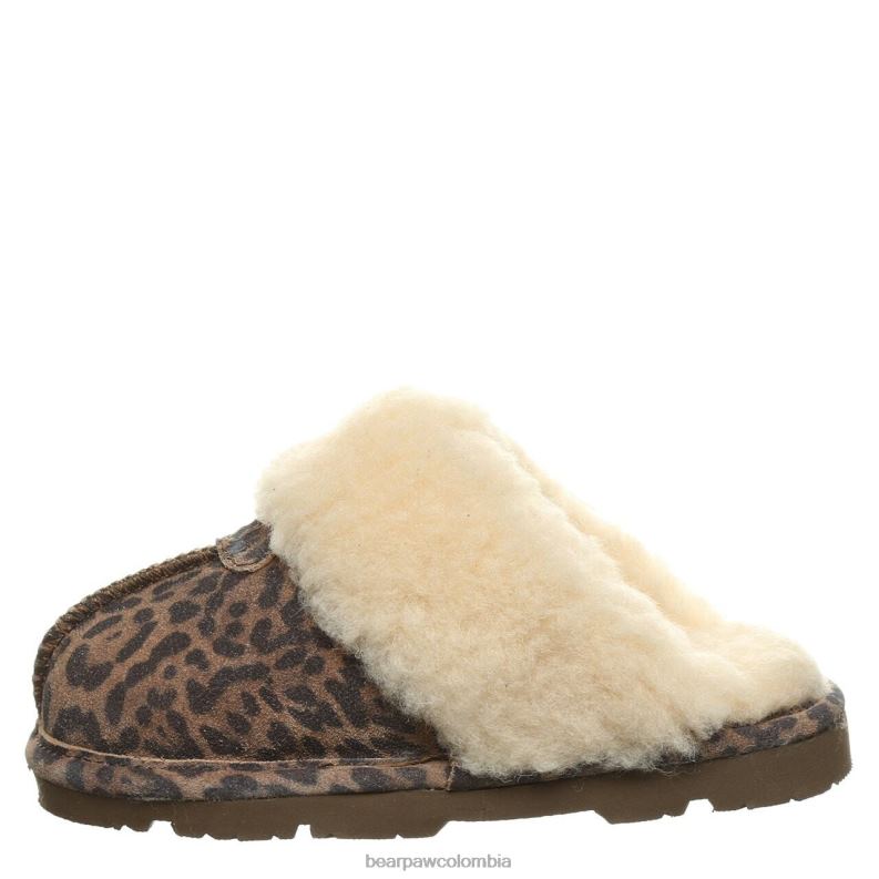 BEARPAW 8B2H616 zapatillas leopardo niños juventud loki