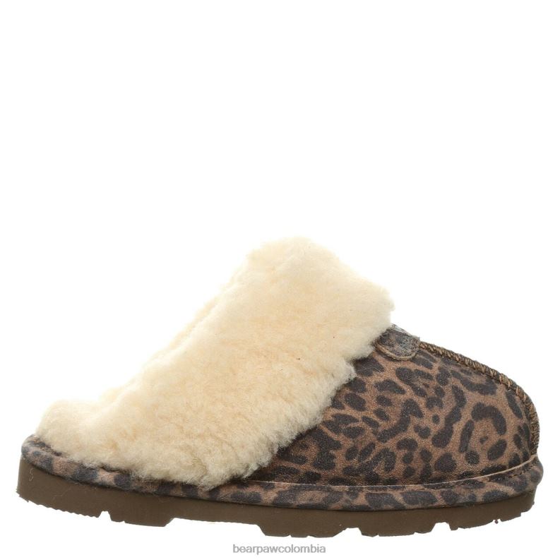 BEARPAW 8B2H616 zapatillas leopardo niños juventud loki